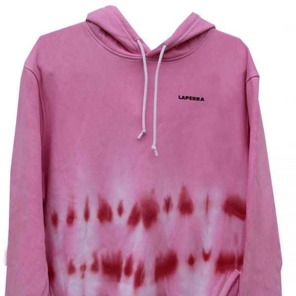 sudadera rosa manchas rojas LPERRA BARCELONA